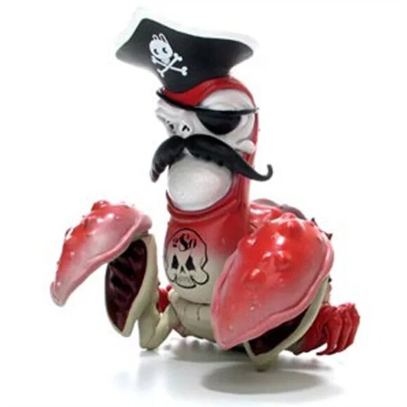 Cap'n Rotnclaw Vinyl Figure - Greg Simkins + Strangeco - Cap'n Rotnclaw (Red) - Picture 2 of 6